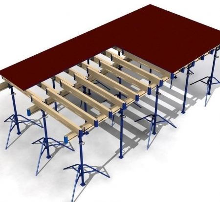 Опалубка перекрытия на телескопических стойках